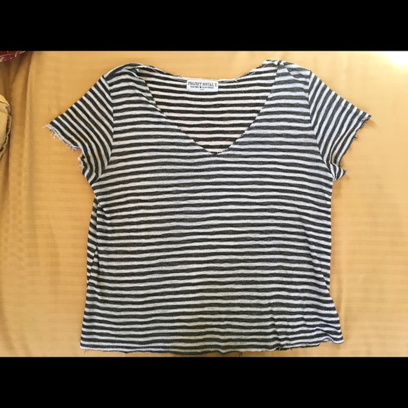 Project Social T Striped Oversized T-shirt - Picture 2 of 3